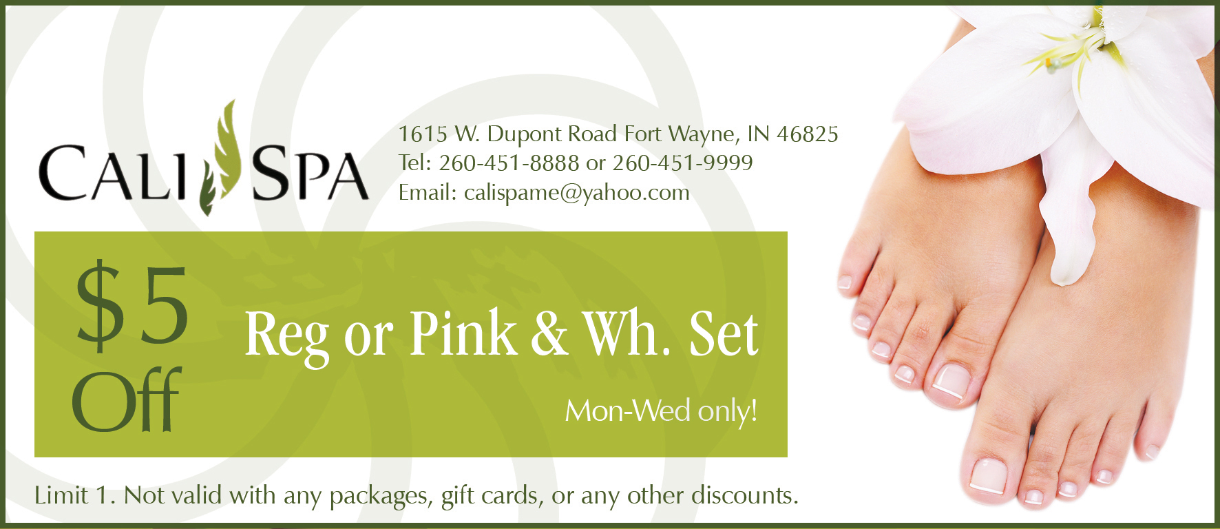 Pedicure Coupon Printable